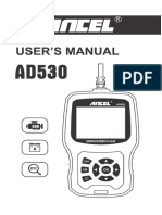 Manual de Operación Del Escáner Automotriz ANCEL AD530