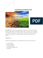IELTS Environmental Topic