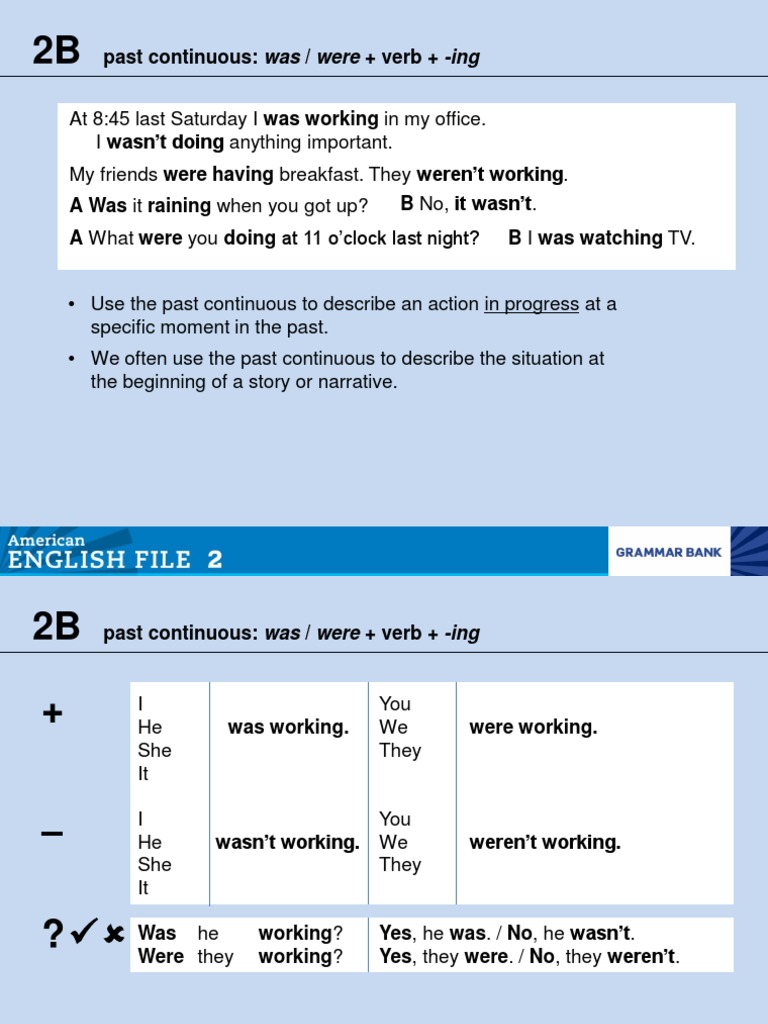 Lesson 2B Grammar Presentation | PDF