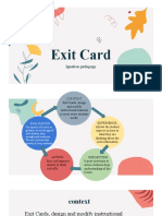 Exit Card: Ignation Pedagogy