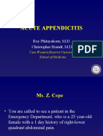 Acute Appendicitis: Roy Phitayakorn, M.D. Christopher Brandt, M.D