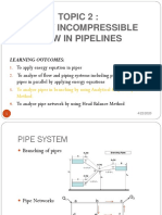 Analysis of Pipes in Branching - Analytical Method