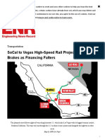 SoCal to Vegas High-Speed Rail Project Hits the Brakes as Financing Falters _ 2020-11-02 _ Engineering News-Record