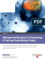 Misreported Research in Psychology: A Text and Data Mining Project