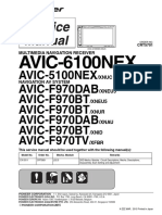 Pioneer Avic-5100nex 6100nex f970bt Crt5701