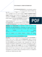 Contrato de Trabajo A Tiempo Determinado Tu Hogar