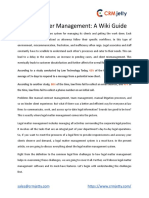 Legal Matter Management - A Wiki Guide