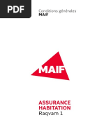 Contrat garantie Assurance Habitation MAIF