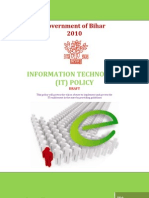 Information Technology (It) Policy: Government of Bihar 2010