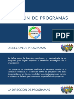 Dirección  de  programas 