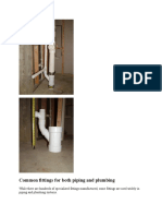 Common Fittings For Both Piping and Plumbing