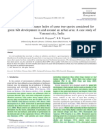 Anticipated Performance Index of Some Tree Species Considered For Green Belt Development in and Around An Urban Area A Case Study of Varanasi City Ndia