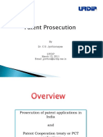 Patent Prosecution: by Dr. C.S. Jyothirmayee Urdip March 12, 2011 Email: Jyothics@urdip - Res.in