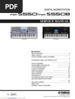 Service Manual: PSR-S550 PSR-S550B