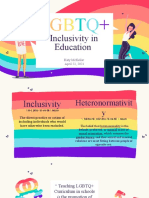 Discussion 2 LGBTQ Inclusivity