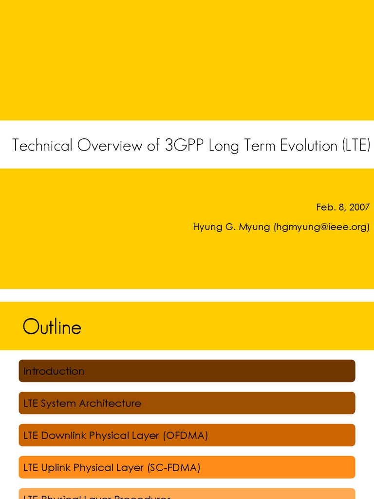 LTE Overview - IEEE | PDF