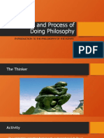 Meaning and Process of Doing Philosophy