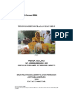 2. TEKNOLOGI PENGOLAHAN IKAN LELE april