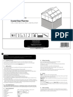 Crystal Clear Plant Inn: Ssembly Instructions
