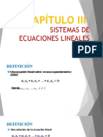 Capítulo V - Sistemas de Ecuaciones Lineales