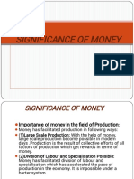 Significance of Money