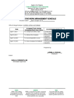 Alternative Work Arrangement Schedule: Central Philippines State University