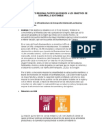 Objetivos del Pacto Regional Pacífico asociados a los ODS