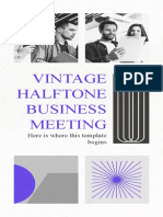 Vintage Halftone Business Meeting