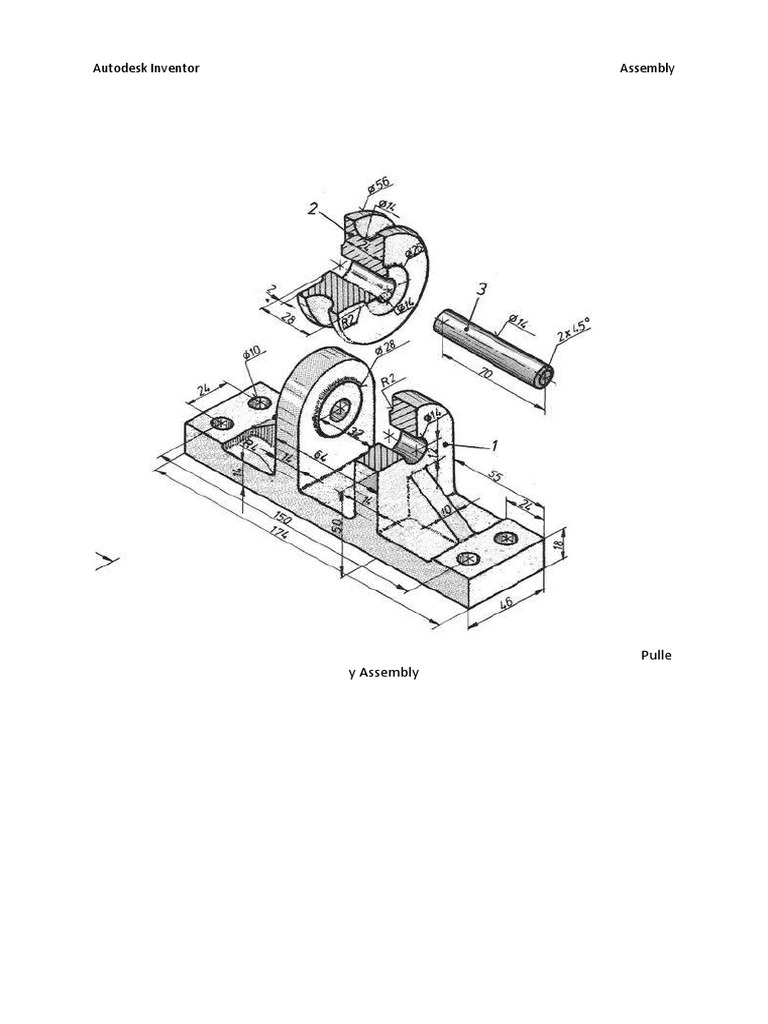 Pulley Assembly in Autodesk Inventor | PDF | Teaching Mathematics