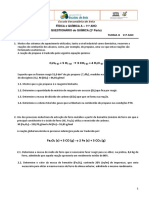 2 Parte Questionário 2 Química 11B