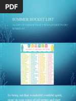 70 Fun Summer Side Quests | PDF