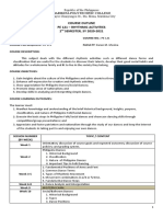 Course Outline Pe 121 - Rhythmic Activities 2 SEMESTER, SY 2020-2021