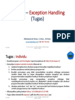 Tugas Pert. 11 - Part 1 Exception Handlingqwer