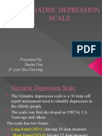 GERIATRIC DEPRESSION SCALE (GDS