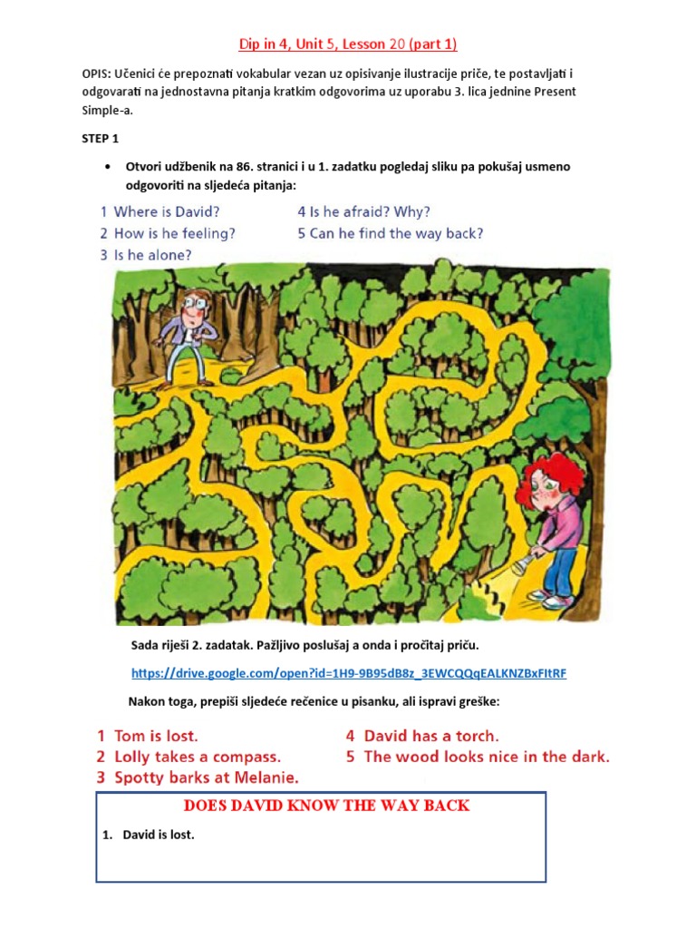 Dip in 4 Unit 5 Lesson 20 | PDF