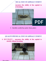 Quality/Physical Test of Asphalt Cement