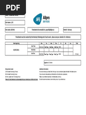 Weekly Timesheet Template - Timesheet Guilherme 0803
