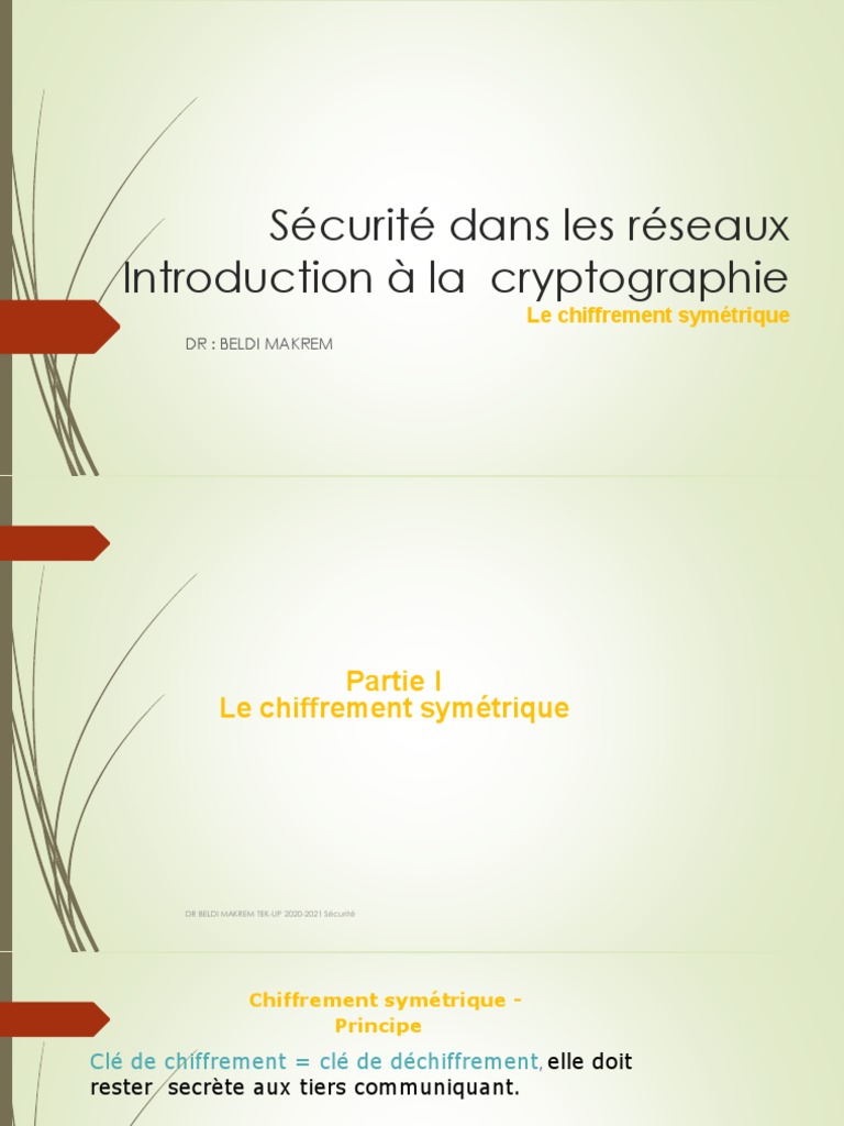 Chiffrement Symétrique en 2020 | PDF | Cryptage | Cryptographie