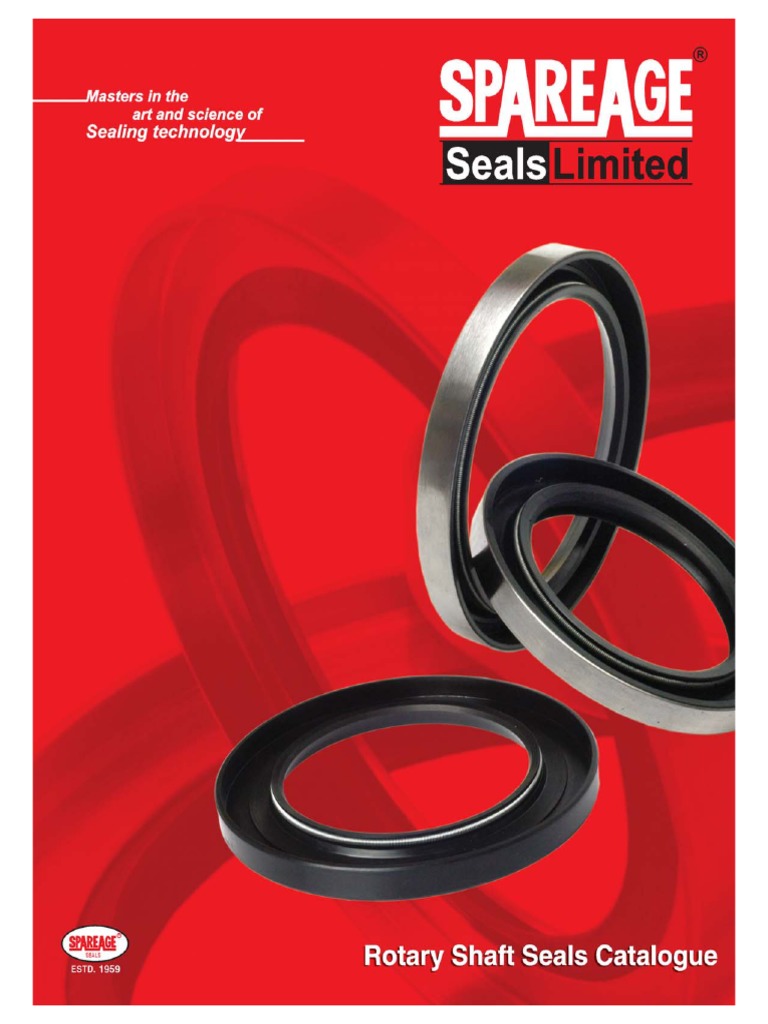 8-Rotary Shaft Seals Catalogue | PDF | Bearing (Mechanical) | Rolling  (Metalworking)