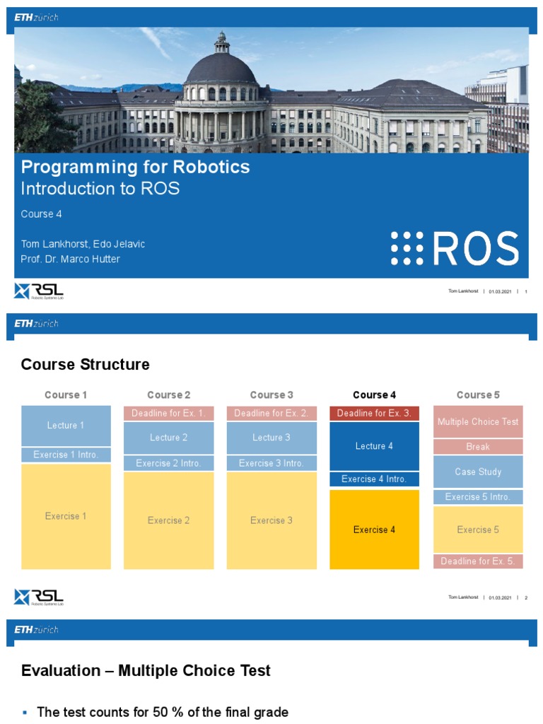 Robotics Programming with ROS | PDF | Unit Testing | Computing