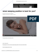 What sleeping position is best for you_Domonell and Dailyburn