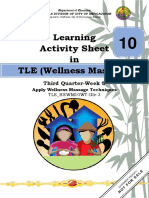 Learning Activity Sheet in TLE (Wellness Massage) : Third Quarter-Week 5