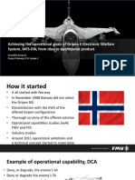 Achieving The Operational Goals of Gripen E Electronic Warfare System, MFS-EW, From Idea To Operational Product 2019-05-14