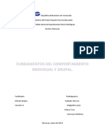 Fundamentos Del Comportamiento Individual y Grupal.