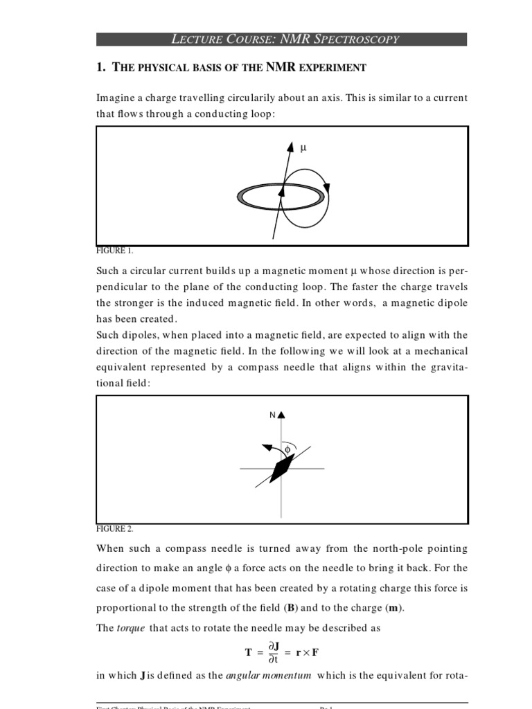 NMR Spectros | PDF | Nuclear Magnetic Resonance | Relaxation (Nmr)