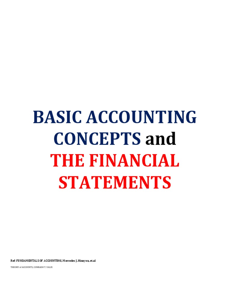 (FABM) - Basic Accounting Concepts and The Financial Statements | PDF ...