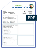 Evaluacion Bimestral - Raz. Matematico - 5to Grado