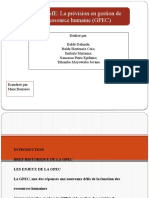 THÈME: La Prévision en Gestion de Ressource Humaine (GPEC)