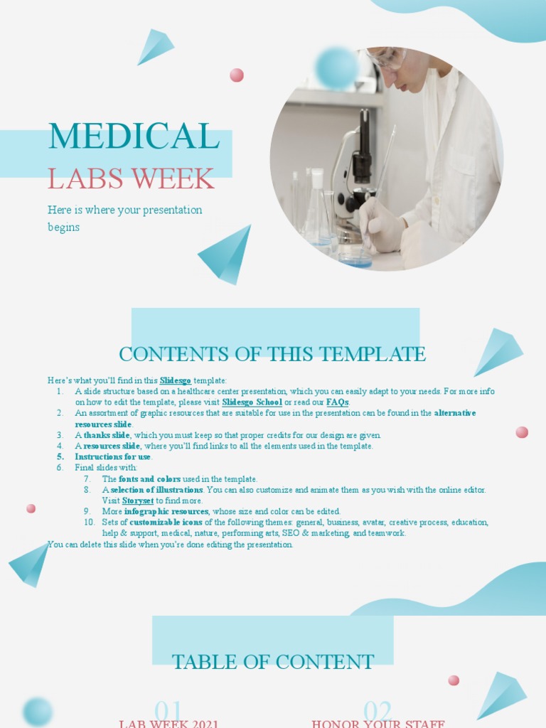 Medical Labs Week by Slidesgo | PDF | Planets | Solar System