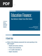 Education Finance:: How California's Budget Crises Affect Schools